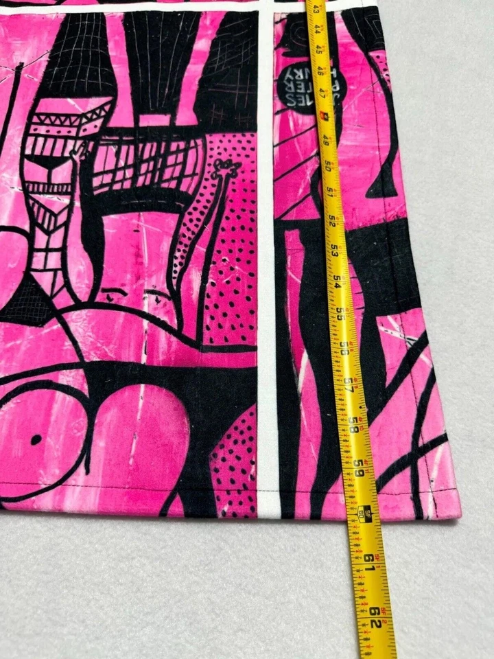 Toalha de praia Swiminista x James Peter Henry rosa 60”x 28” padrão abstrato nova com etiquetas - Imagem 3 de 4