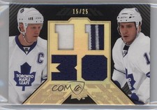 2008 UD Black Dual Player Jerseys Gold 15/25 Mats Sundin Alexander Steen HOF 1p0