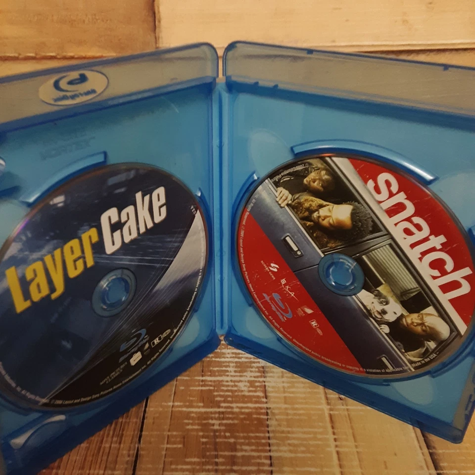 Layer Cake / Snatch Blu-ray Used Double Feature Daniel Craig Brad Pitt  RARE OOP - Image 4 of 4