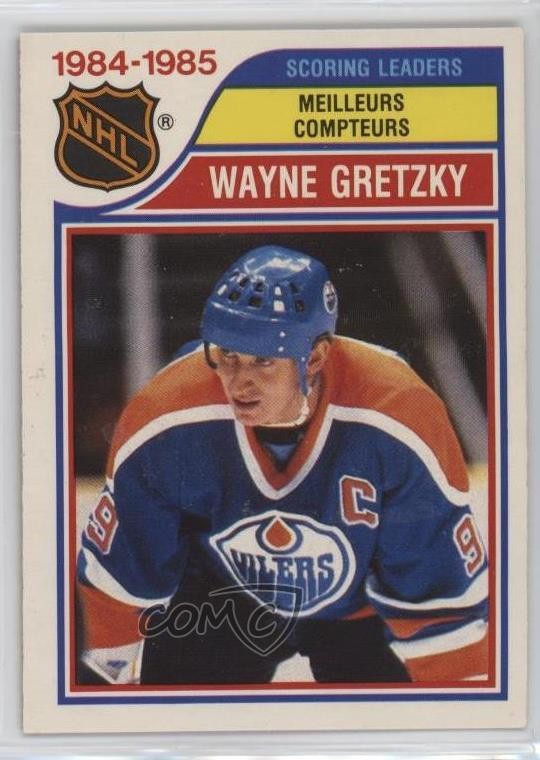 1985-86 O-Pee-Chee League Leaders Wayne Gretzky #259 HOF 04xs