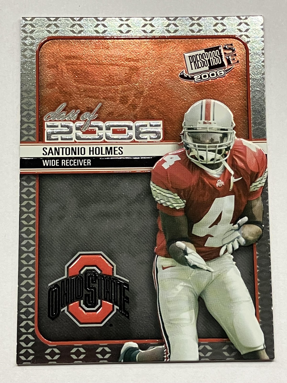 Santonio Holmes Press Pass Se Class of 2006 #CL4 Base