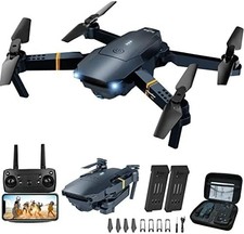 MOCVOO Drones with Camera for Adults Kids, Foldable RC Quadcopter, A-Blue