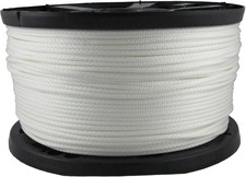 3/16 Inch Dacron Polyester Rope - 1000 Foot Spool  Solid Braid - Industrial Gra