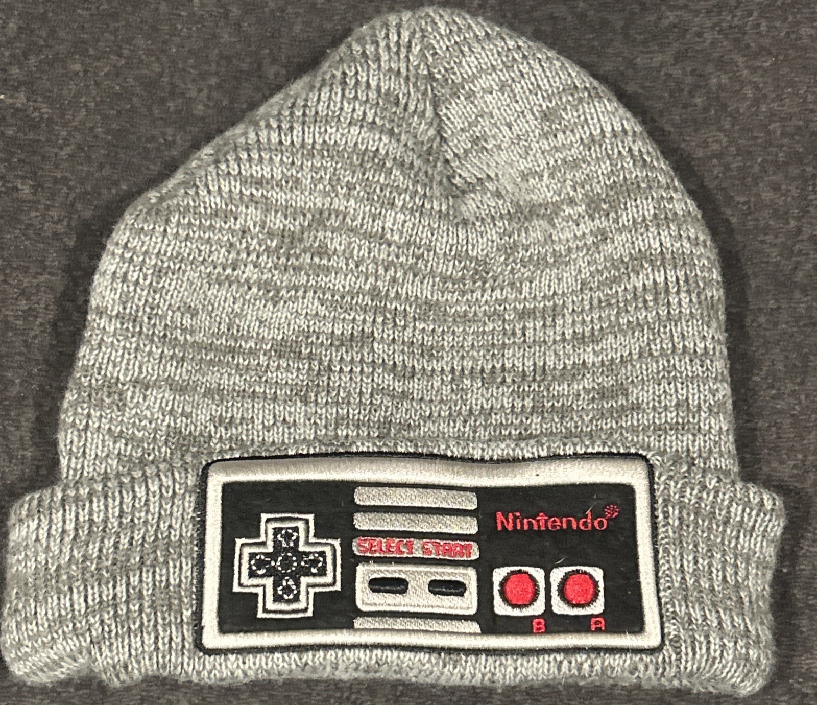 Nintendo NES Controller Beanie Hat Gray Retro Gam… - image 1