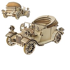 Vintage Car Model Kit Mechanical 3D Wooden Puzzle Best DIY Toys Xmas Gifts