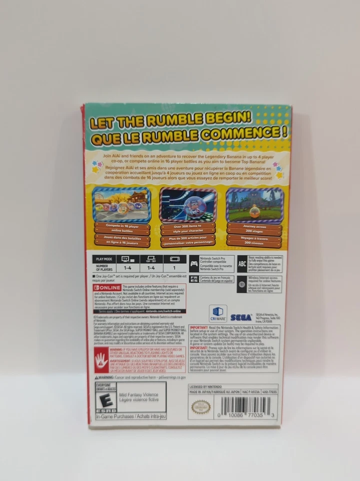 Super Monkey Ball Banana Rumble - Legendary Banana Edition - (Nintendo Switch). - Image 2 of 4