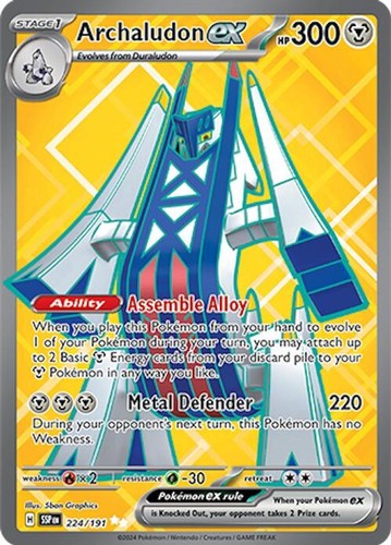 Pokemon Archaludon ex (224/290) Surging Sparks NM HOLO