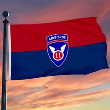 11th Airborne Division US Army Military Flag 3x5Feet with Brass Grommets Decor
