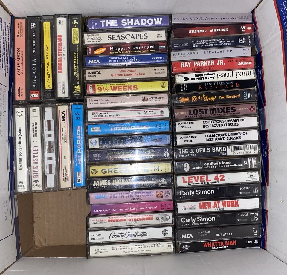 box of old cassettes (30+) - Image 2 of 2