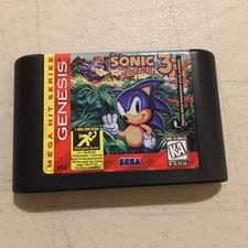 Vintage 1994 "Sonic The Hedgehog 3" Video Game Cartridge Sega Genesis Collect