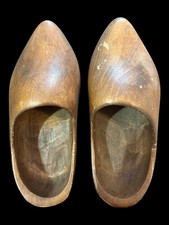 Vintage Handmade Wooden Clogs Wooden Shoes Maleck Woodcrafts NC