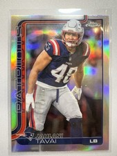 2025 Topps Chrome FOOTBALL JAHLANI TAVAI Refractor PATRIOTS