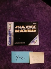 Star Wars Episode 1 Racer (Nintendo Game Boy Color 1999) Manual