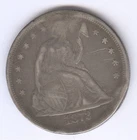 1872 Seated Liberty Silver Dollar + SILVER + Circulated + No Reserve!