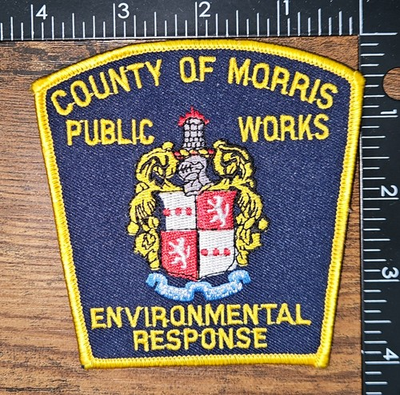 #ad County of Morris New Jersey Public Works Environmental Response Shoulder Patch $19.99