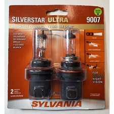 9007 Sylvania Silverstar Ultra Headlight Bulbs Twin Pack Bright Open Package