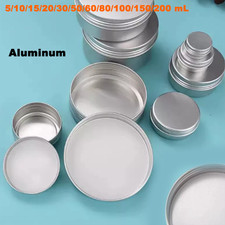 5ml-200ml Small Mini Round Tin Can Box Metal Jewelry Container Case 1/2/3/10 pcs