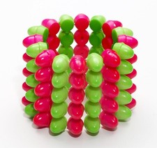 Club Candy Rounded Spike Green  Pink Costume Accessory Bracelet One Size