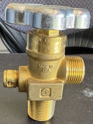 1 Lot Of 5 CGA 677  Sherwood Valve Brass,  Oxygen Valve