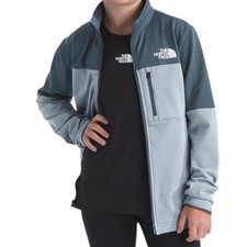 The North Face Hike Midlayer Full Zip Jacket - Teens - Frost Grey - Size M L