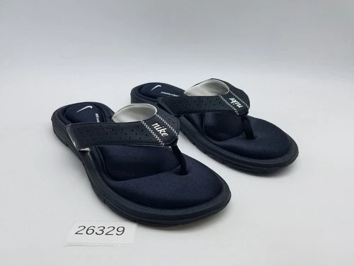 Nike Comfort Cushioned Footbed Women's Size 10 Flip Flop Thong Sandals Black