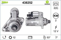 Valeo Starter 438252 FüR Audi Seat Skoda VW
