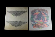 2 Vintage 1975 Iron On T Shirt Transfers Harley Davidson Motorcycles  Sportster