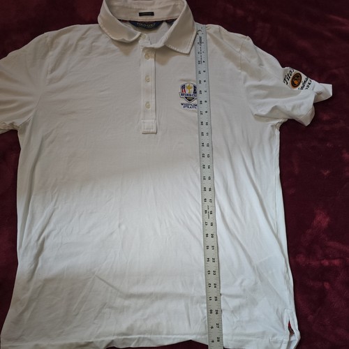 RYDER CUP / RALPH LAUREN - Embroidered Mens L Golf Polo Shirt White - Picture 10 of 11