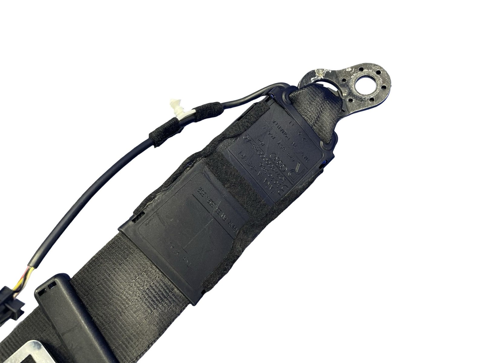 2008-2015 AUDI R8 TYPE 42 COUPE FRONT RIGHT SEAT BELT RETRACTOR ASSEMBLY BLACK