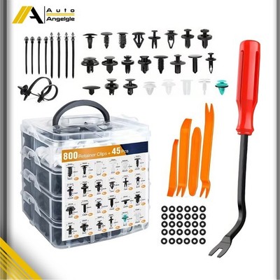 Car Door Body Pin 845-Piece Mounting Clips Bumper Mudguard Plastic Rivets