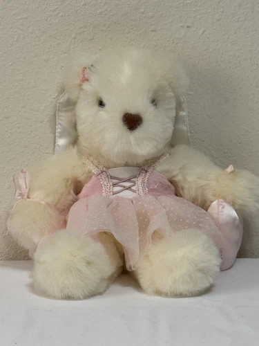 OFF WHITE Abito Avon 1998 12 pollici angelo ballerina orso peluche rosa tulle bianco sporco