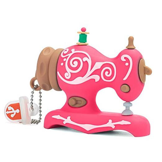 Cute USB Flash Drive Sewing Machine Shape Picture 16GB Sewing Machine (Pink)