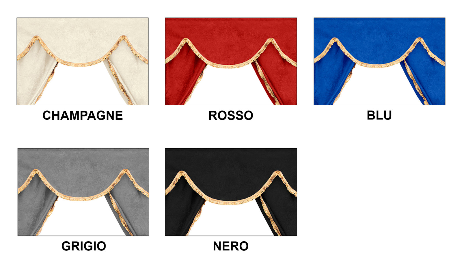 CAMION Tende set per MAN TGA 01.00-12.10 TGX 01.07-03.20 Cabina XL NERO - Picture 5 of 5