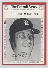 1981 Detroit News Tigers Boys of Summer 100th Anniversary Ed Brinkman #70 0b5