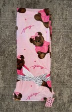 Juicy Couture Kids Blanket Throw Pink Bear 50x70  