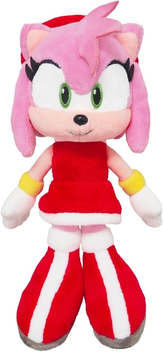 SEGA SANEI Amy Rose Emy Plush Doll SONIC THE HEDGEHOG ALL STAR