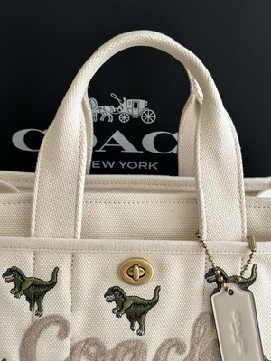 COACH REXY CARGO 26 IVORY/MULTI CANVAS TOTE CZ129 JAPAN EXCLUSIVE