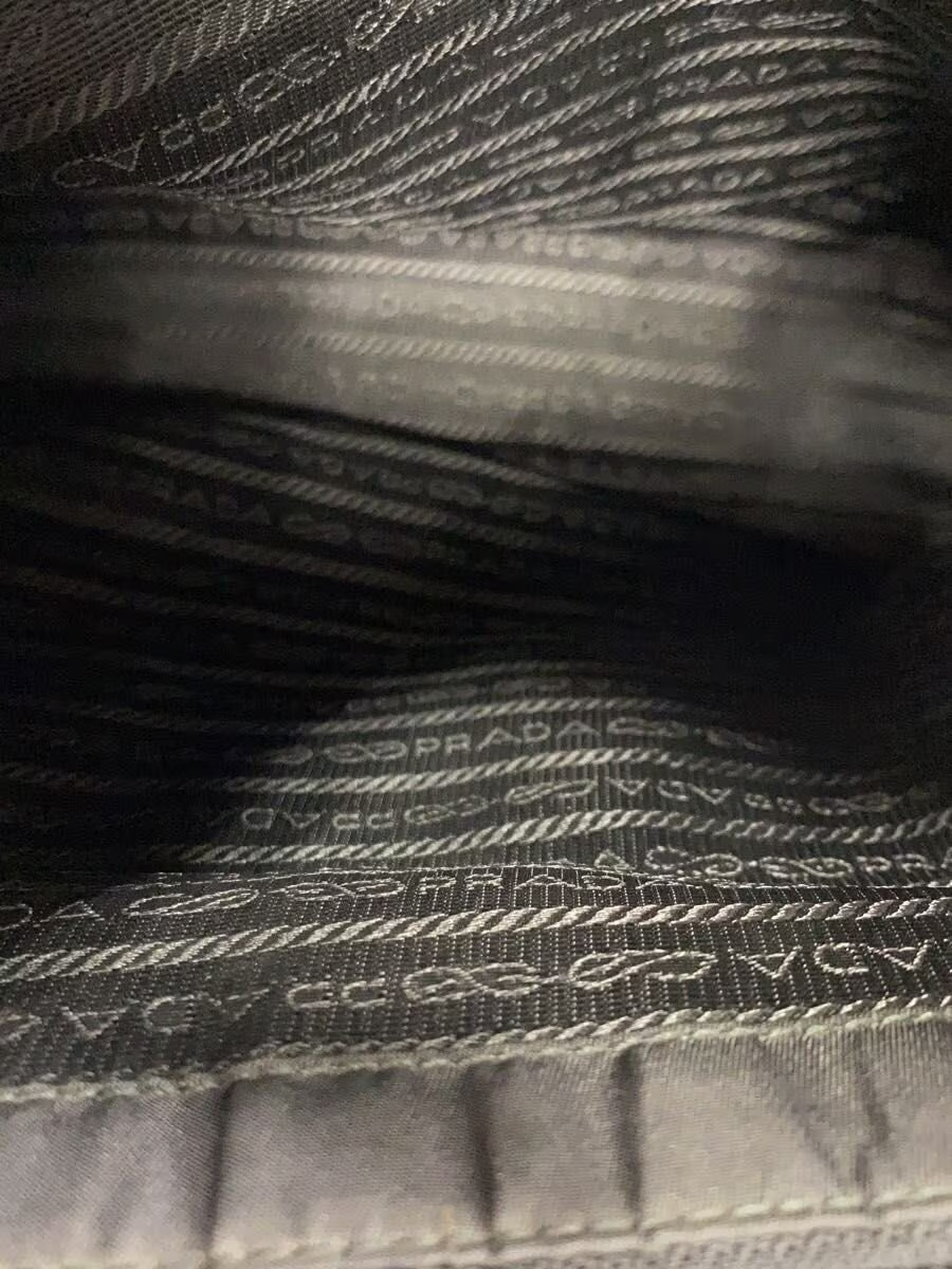 PRADA handbag nylon black plain thumbnail 6