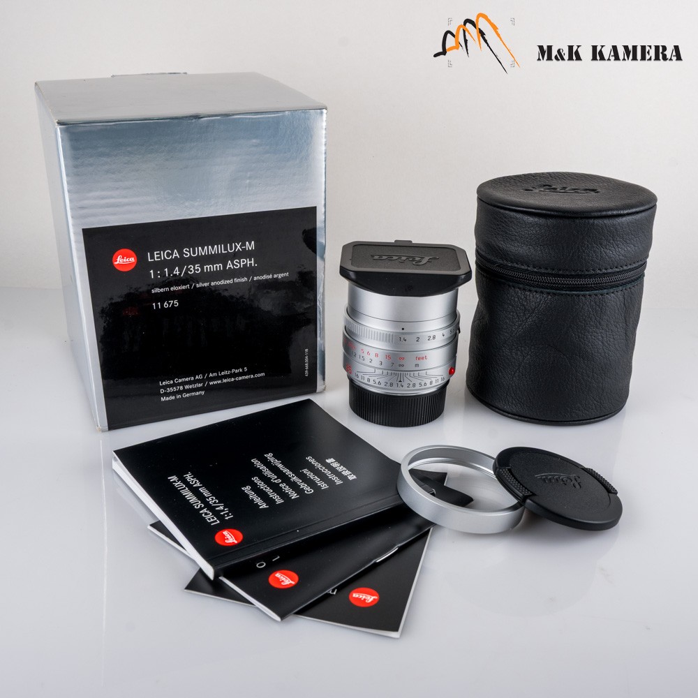 Leica Summilux-M 35mm/F1.4 ASPH/ FLE Silver Lens Germany #11813