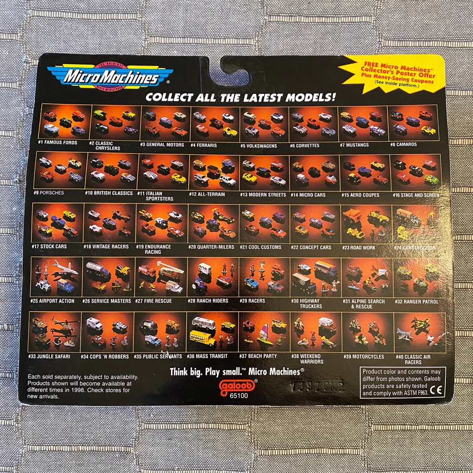 Vintage Micro Machines #7 Mustangs 1997 Buy 5, get 5 free - Image 2 of 4