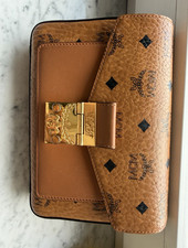 MCM Visetos Leder Umhängetasche Cognac, vers...