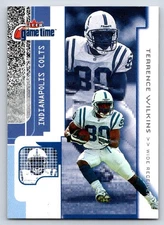 2001 Fleer Game Time 86 Terrence Wilkins    Indianapolis Colts Football Card
