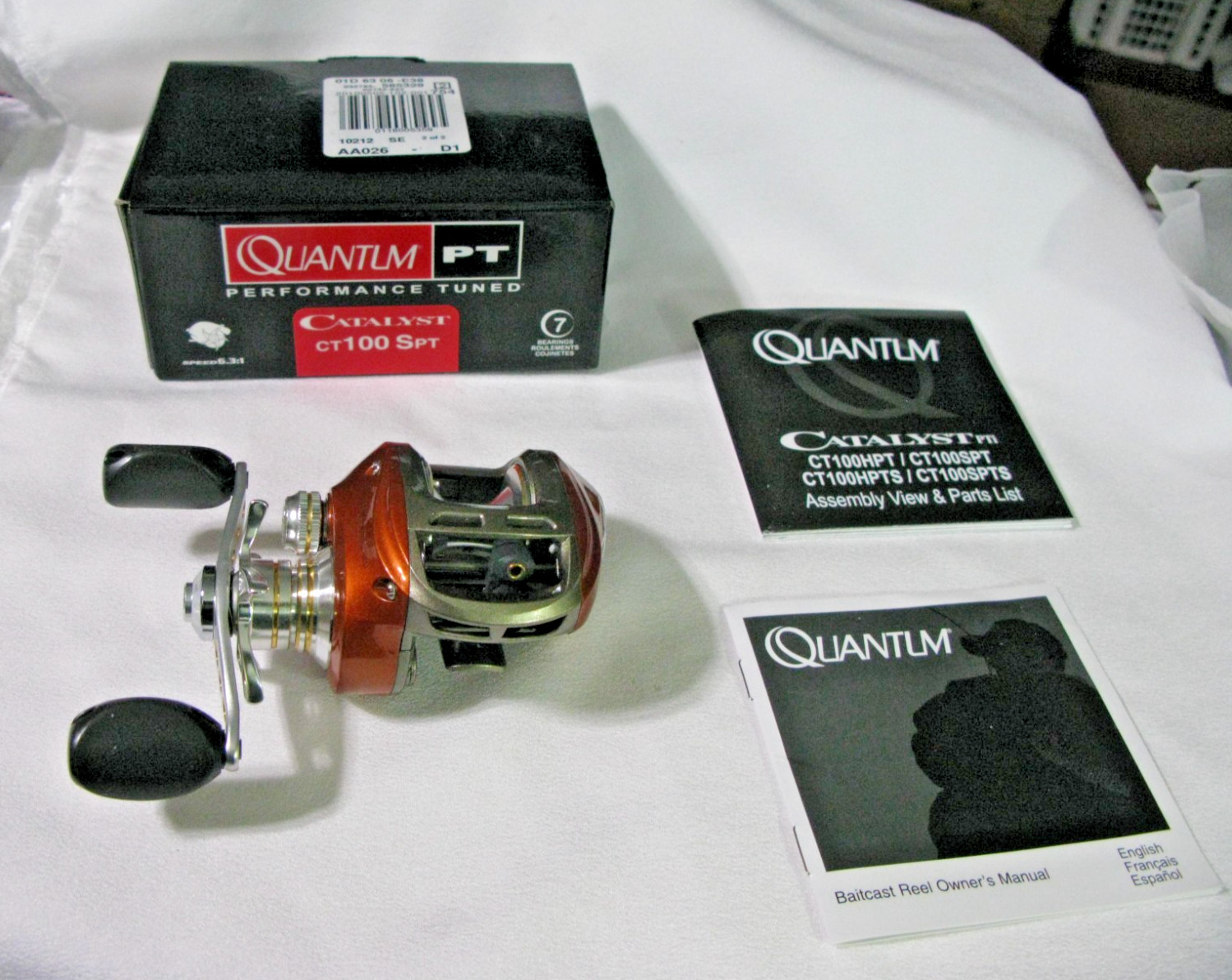 Quantum CATALYST Casting Reel CT100SPT, 6.3:1, 7BBs, 135yds/