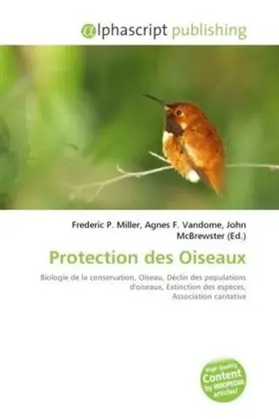 Frederic P. Miller (U. A.) | Protection Des Oiseaux | Taschenbuch | FranzöSisch-image