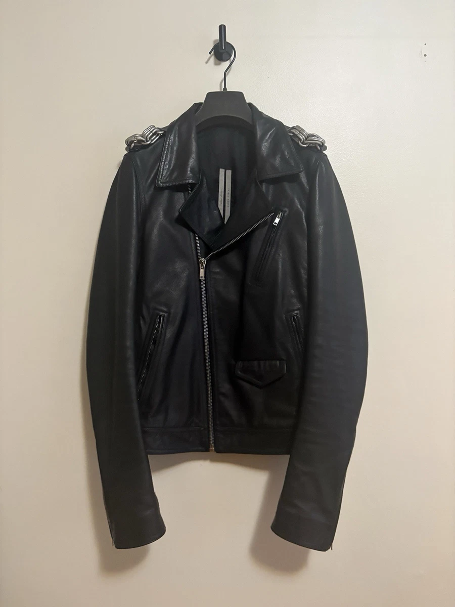 Rick Owens Leather Outer Shell Coats, Jackets & Vests Motorcycle