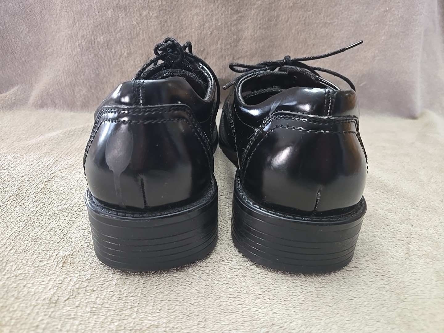 SAOLA Scarpe eleganti stringate Axcess by Claiborne nere in pelle da uomo taglia 9 5 DW