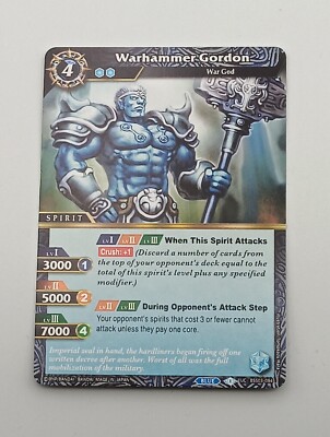 Battle Spirits Saga Tcg Einzelkarte Warhammer Gordon NM