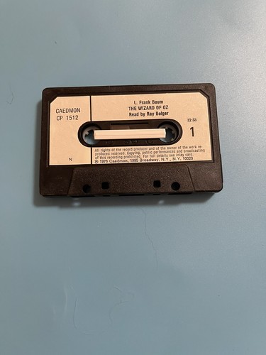 L. Frank Baum The Wizard of Oz Abridged Read by Ray Bolger Audio Cassette Book - Picture 4 of 5