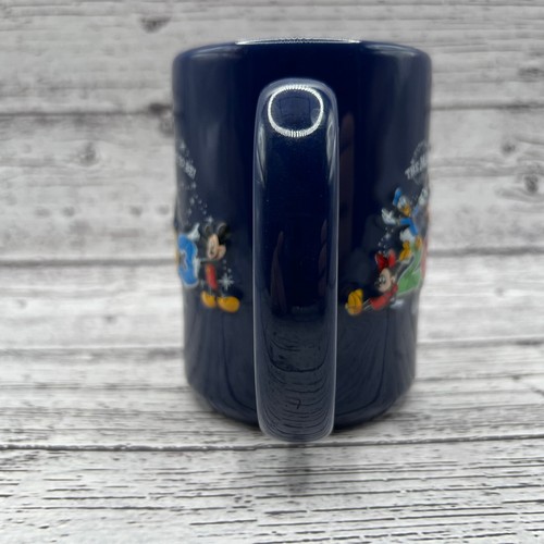 2003 Walt Disney World Mug Blue Ceramic The Magical Place To Be - Picture 4 of 7