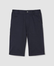 79 French Toast Kids Boy's Blue Elastic Waist Casual Twill Chino Shorts Size 10